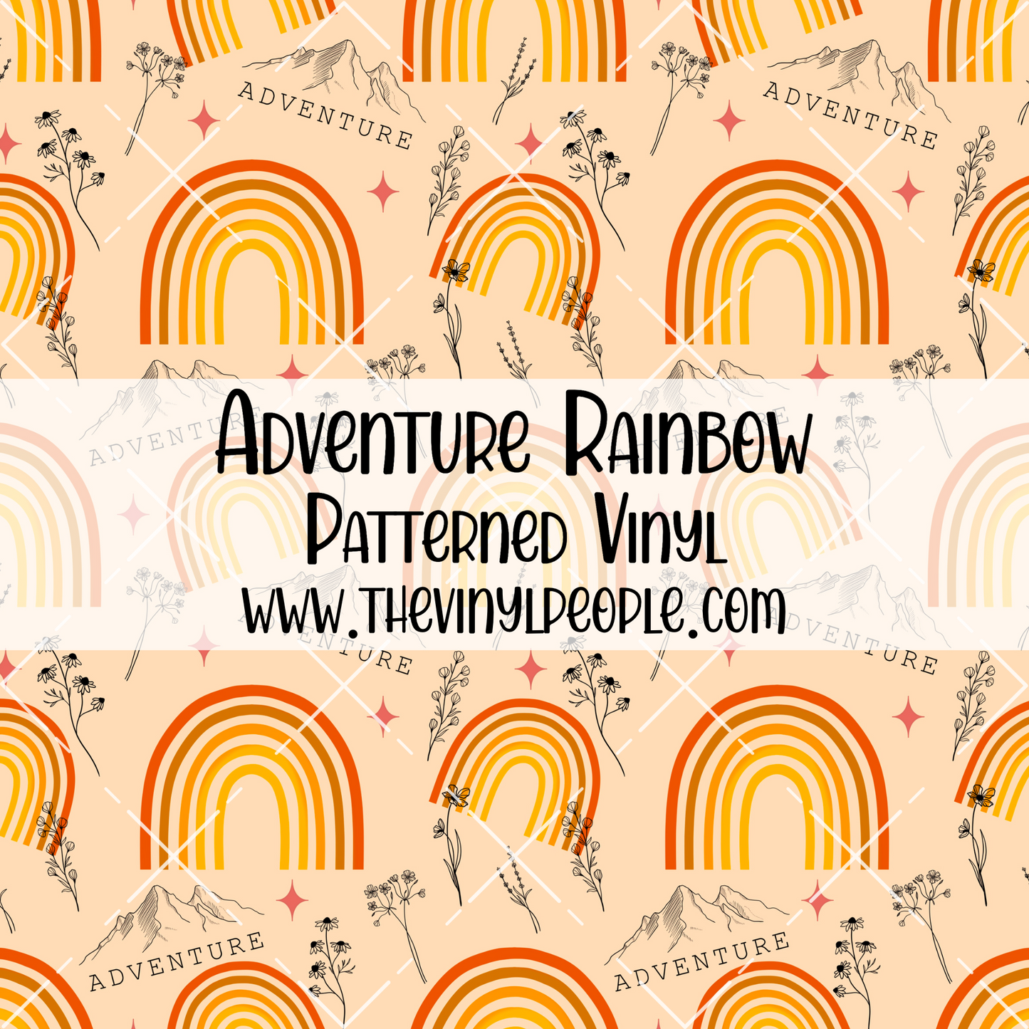 Adventure Rainbow Patterned Vinyl