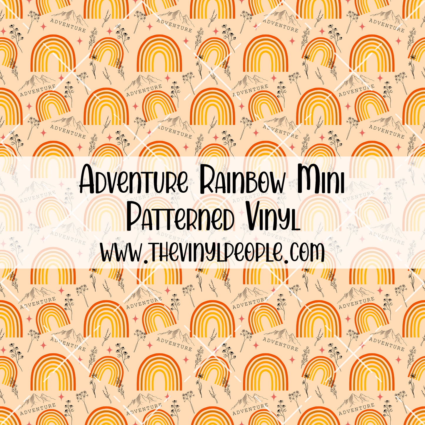 Adventure Rainbow Patterned Vinyl