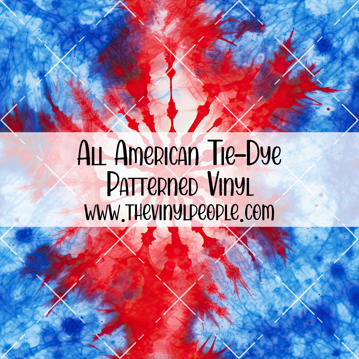 All American Tie-Dye Patterned Vinyl