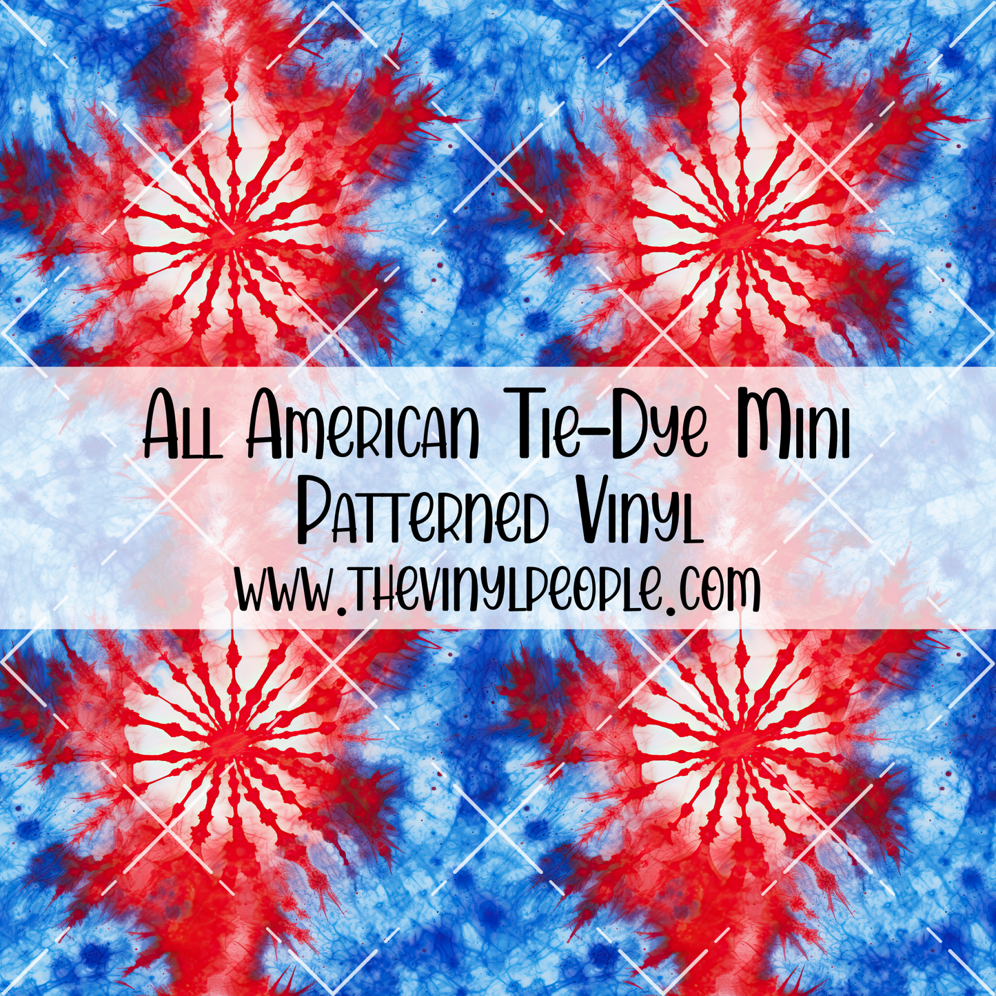 All American Tie-Dye Patterned Vinyl