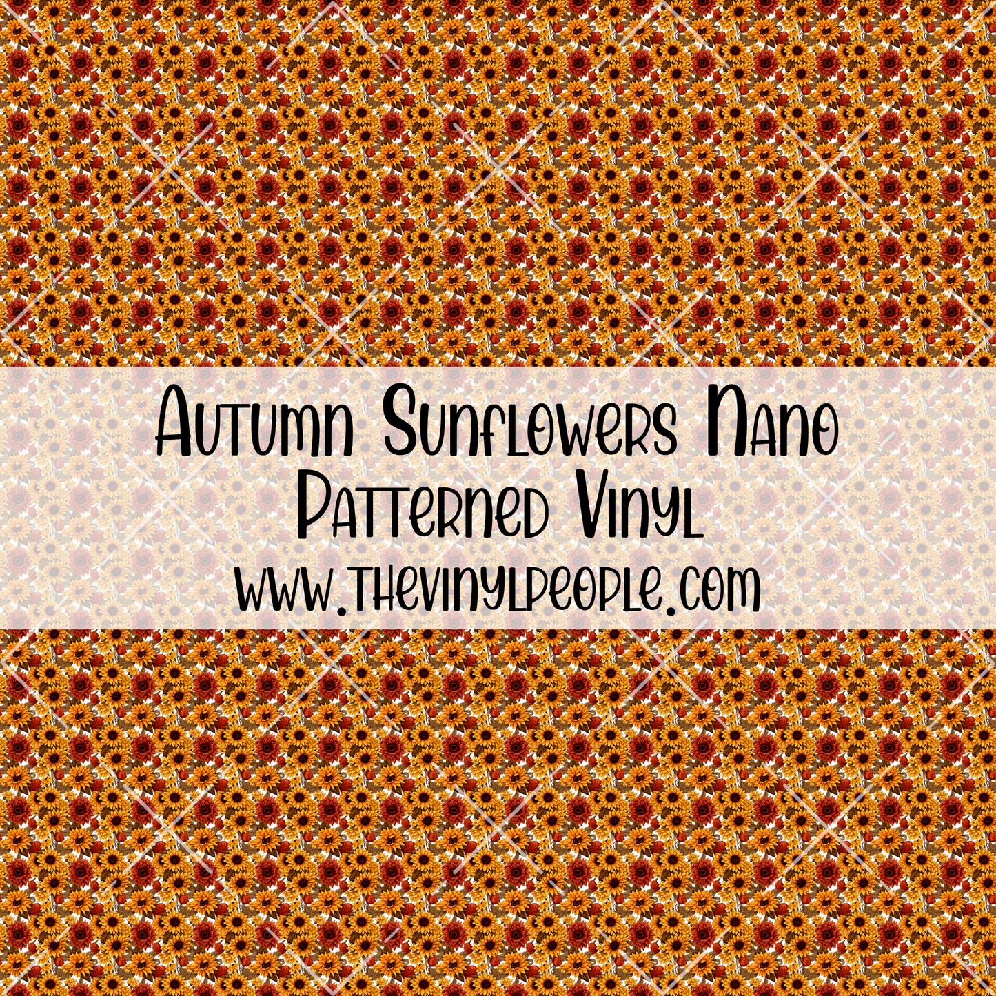 Autumn Sunflowers Patterned Vinyl