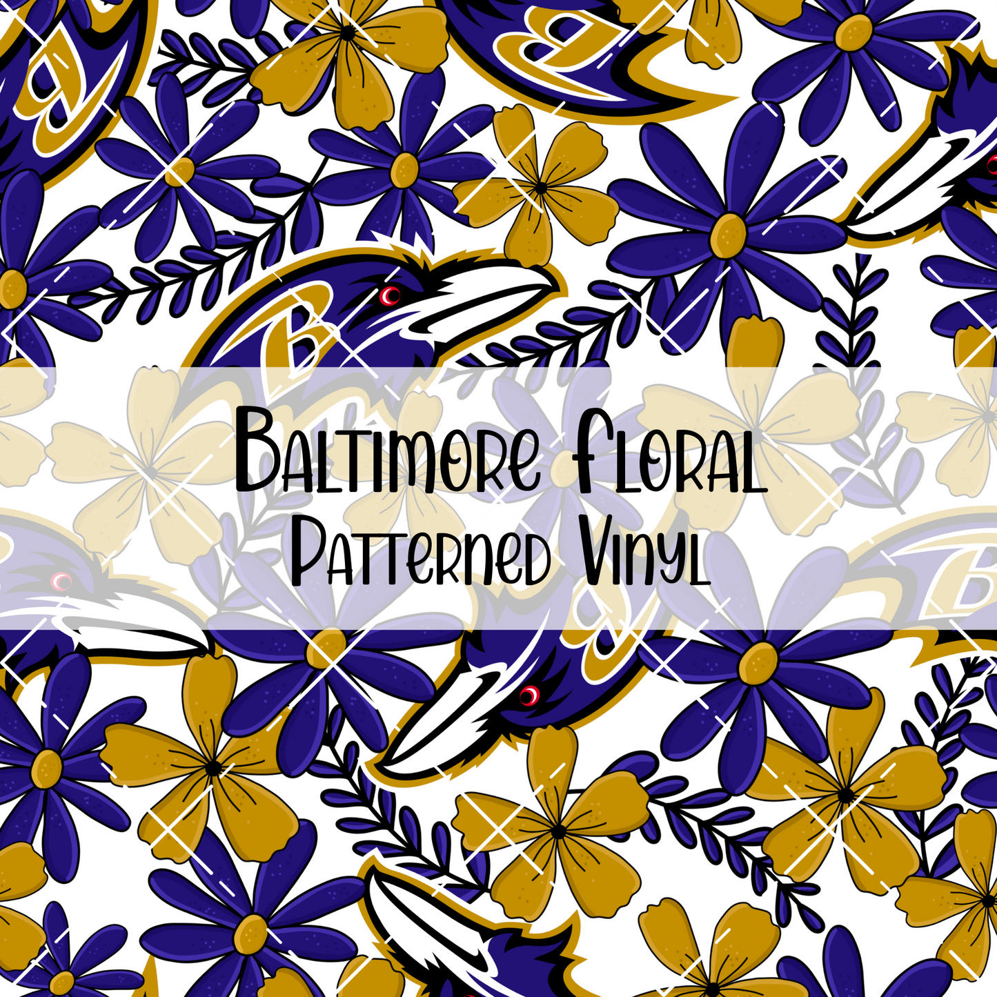 Baltimore Floral Patterned Vinyl