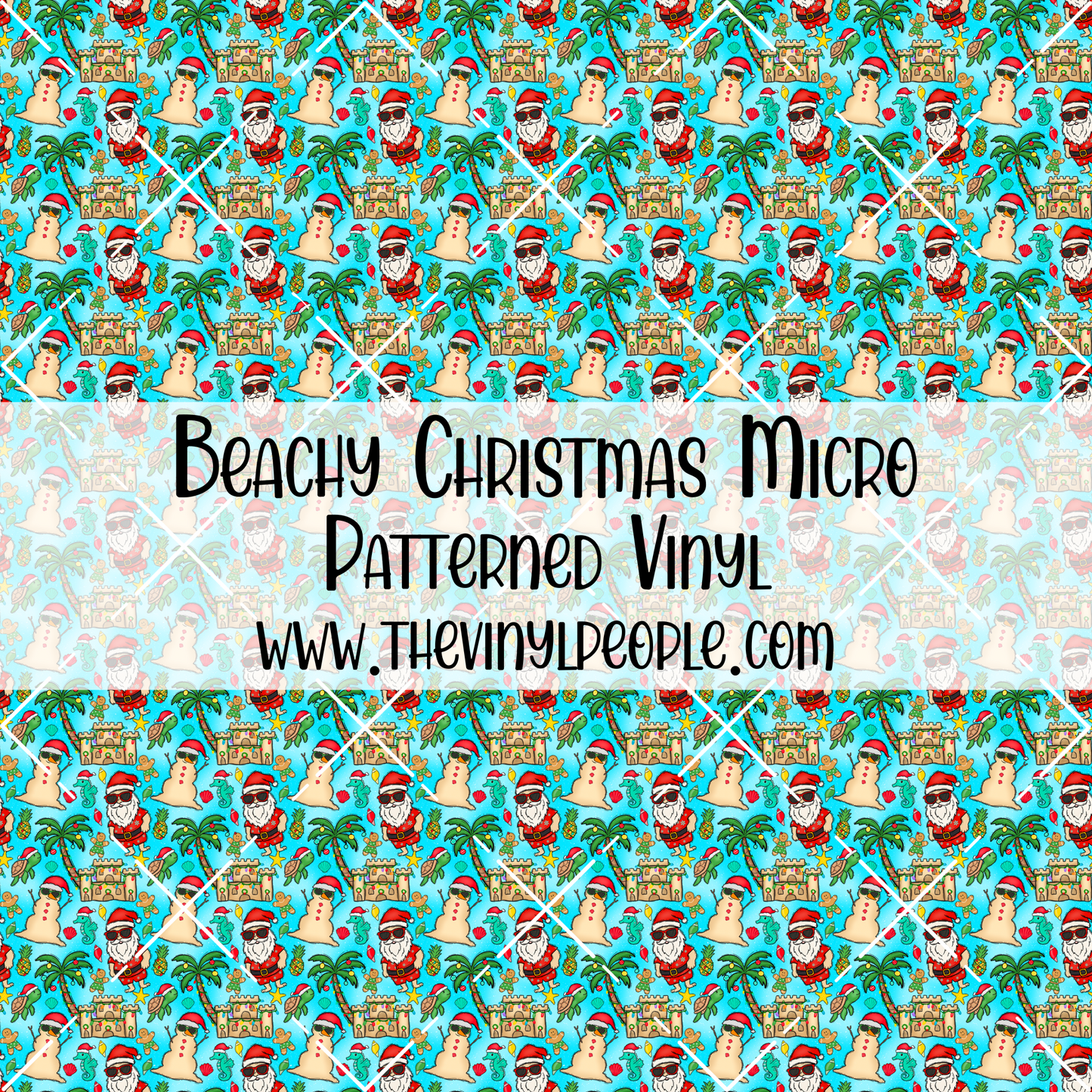 Beachy Christmas Patterned Vinyl