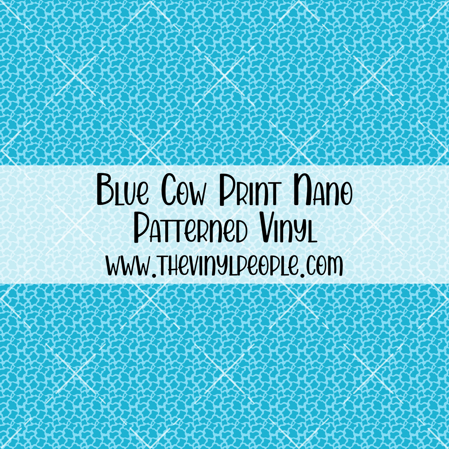 Blue Cow Print Patterned Vinyl