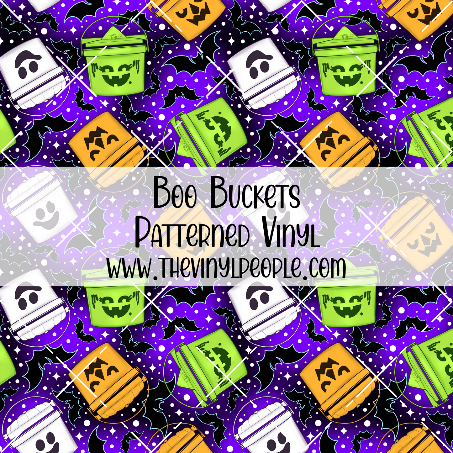 Boo Buckets Patterned Vinyl
