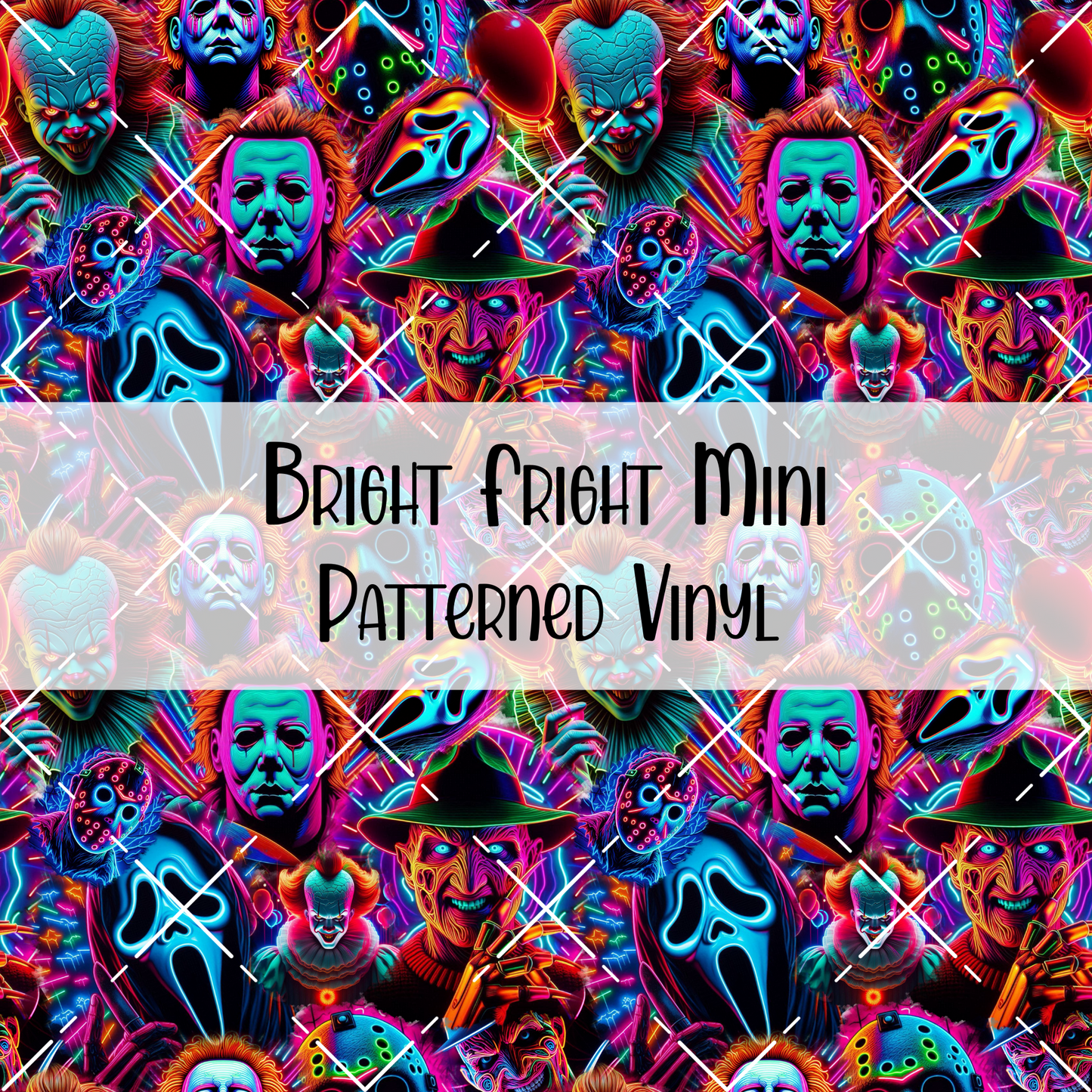 Bright Fright Patterned Vinyl