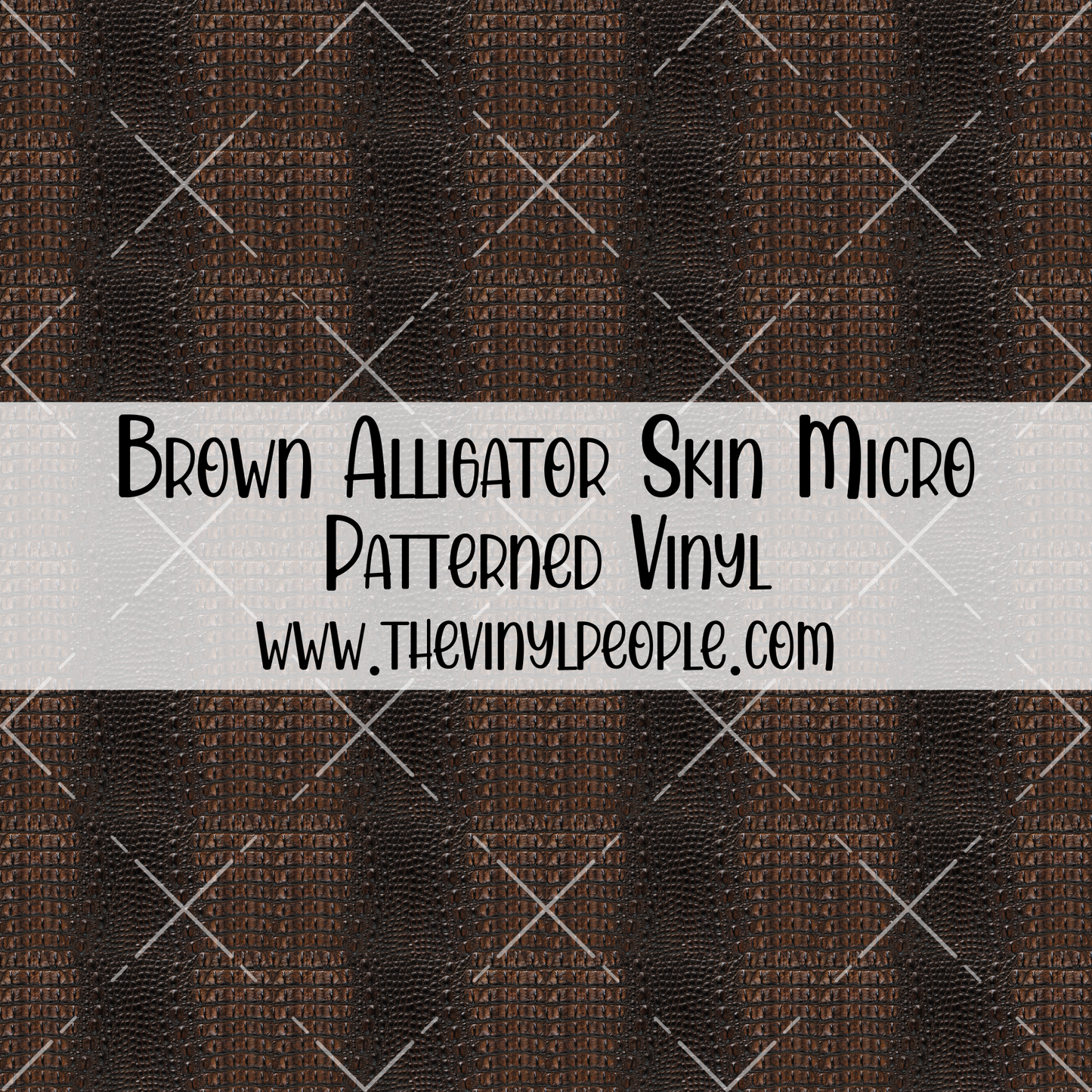 Brown Alligator Skin Patterned Vinyl