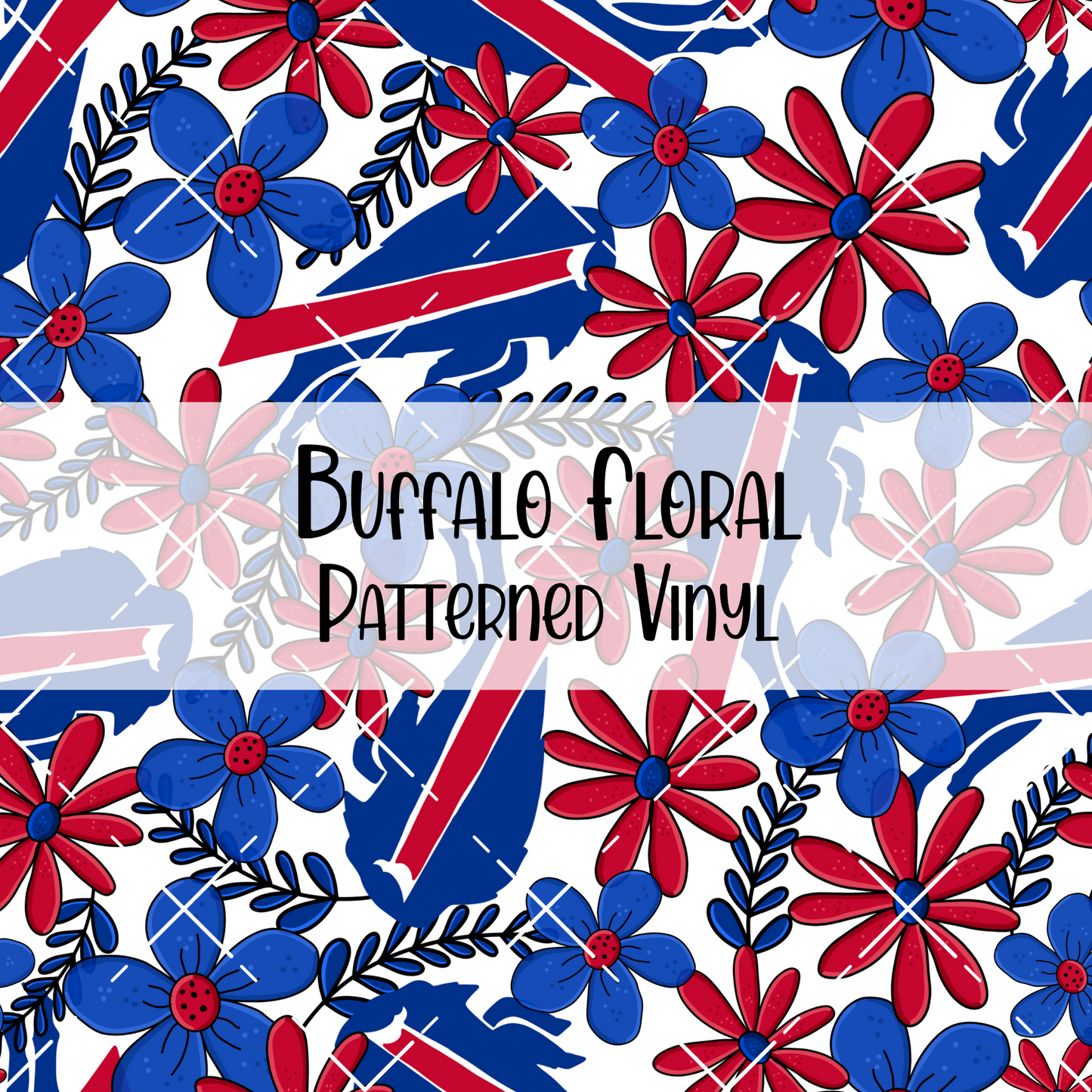 Buffalo Floral Patterned Vinyl