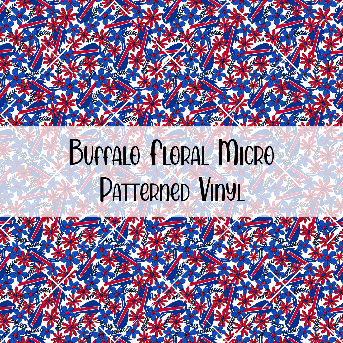 Buffalo Floral Patterned Vinyl
