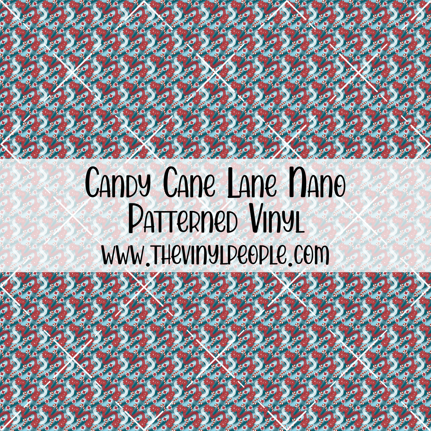 Candy Cane Lane Patterned Vinyl
