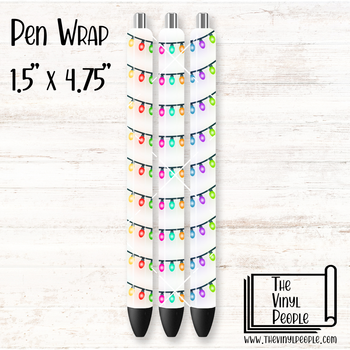 Christmas Light Strings Pen Wrap