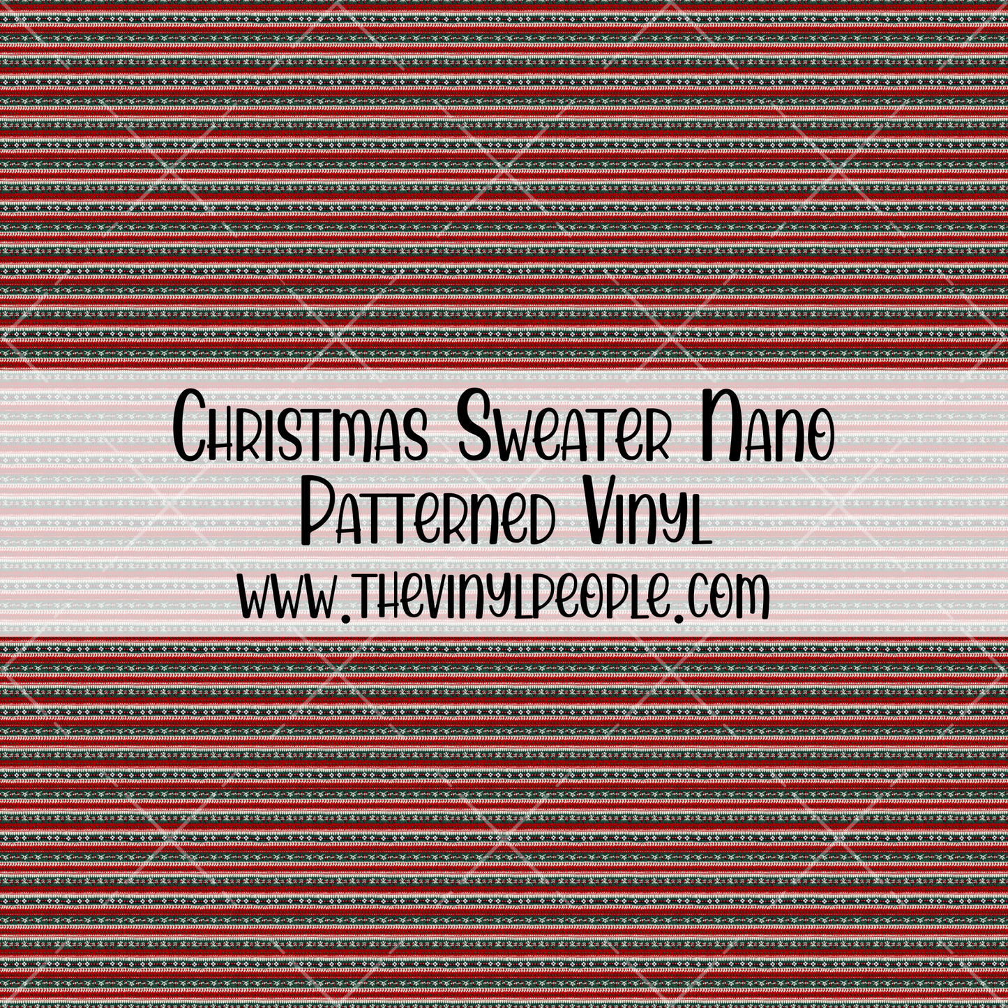 Christmas Sweater Patterned Vinyl