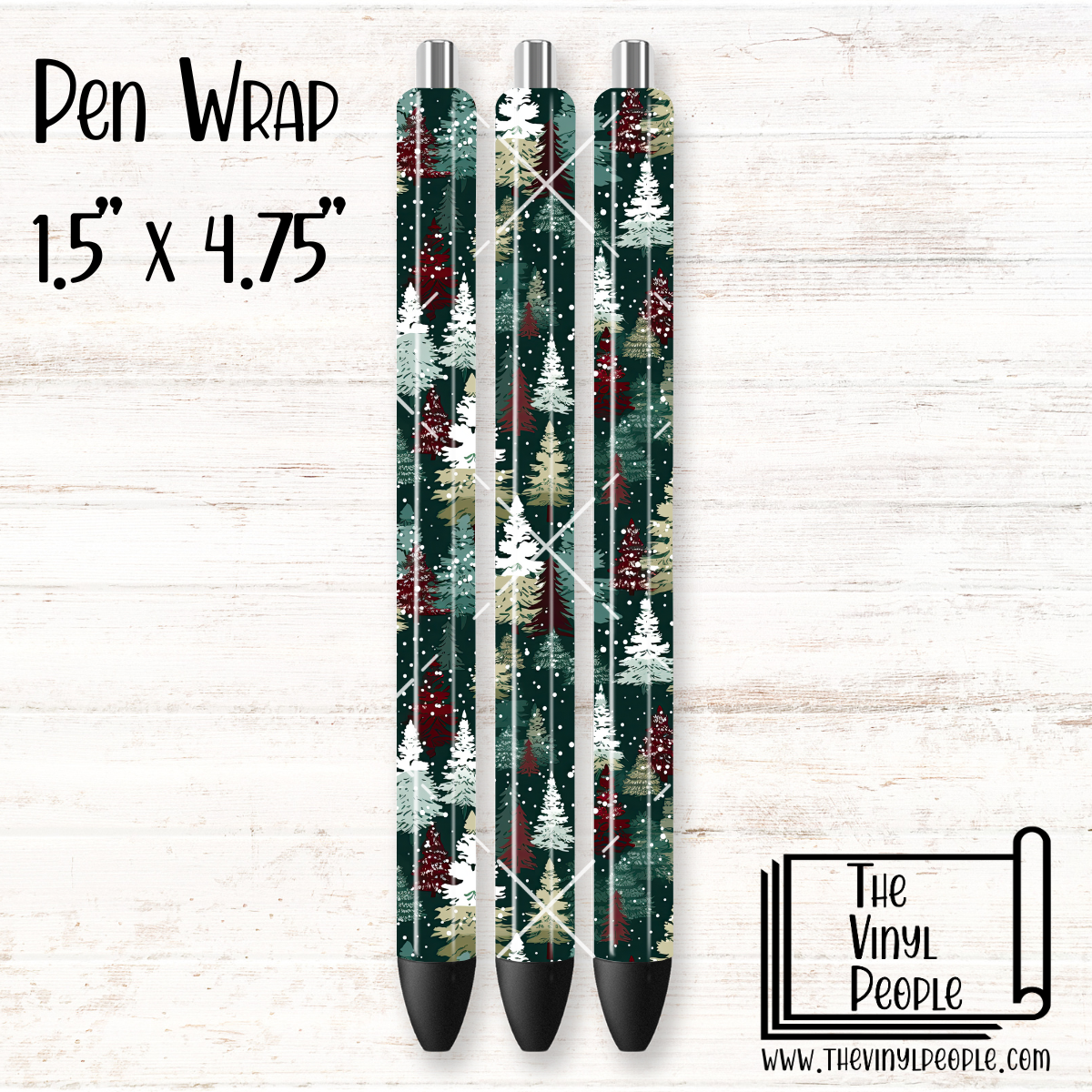 Christmas Tree Forest Pen Wrap