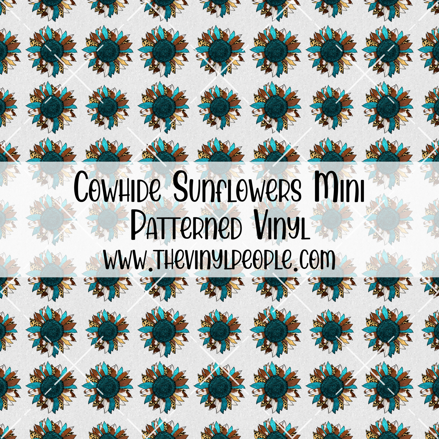 Cowhide Sunflowers Patterned Vinyl