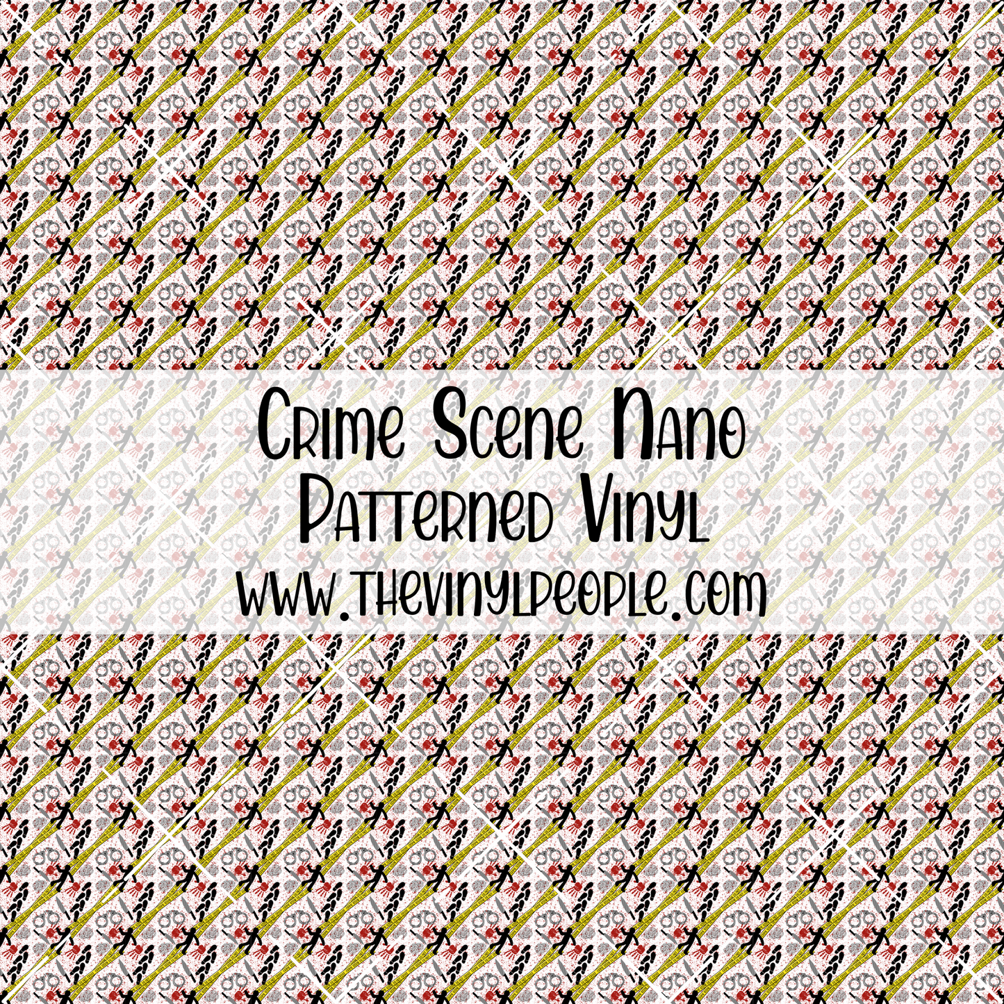 Crime Scene Patterned Vinyl