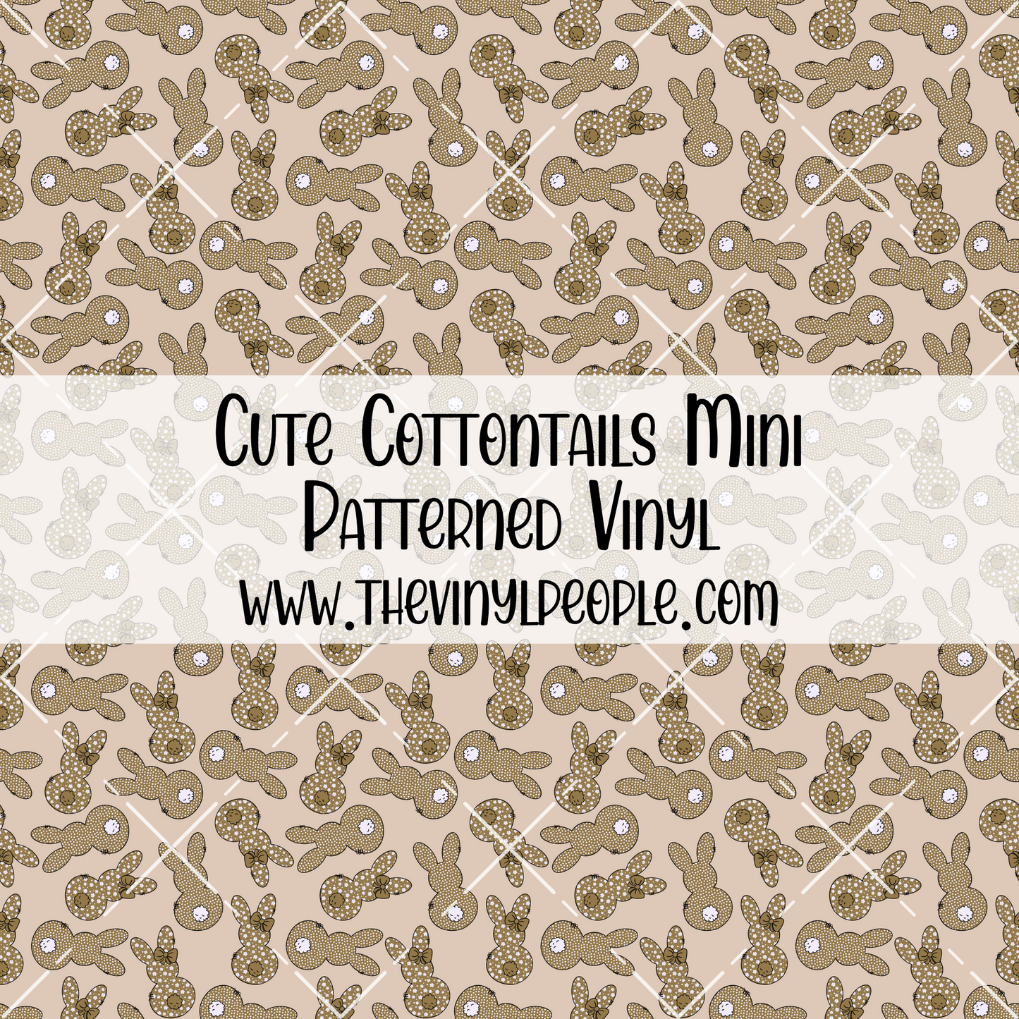 Cute Cottontails Patterned Vinyl