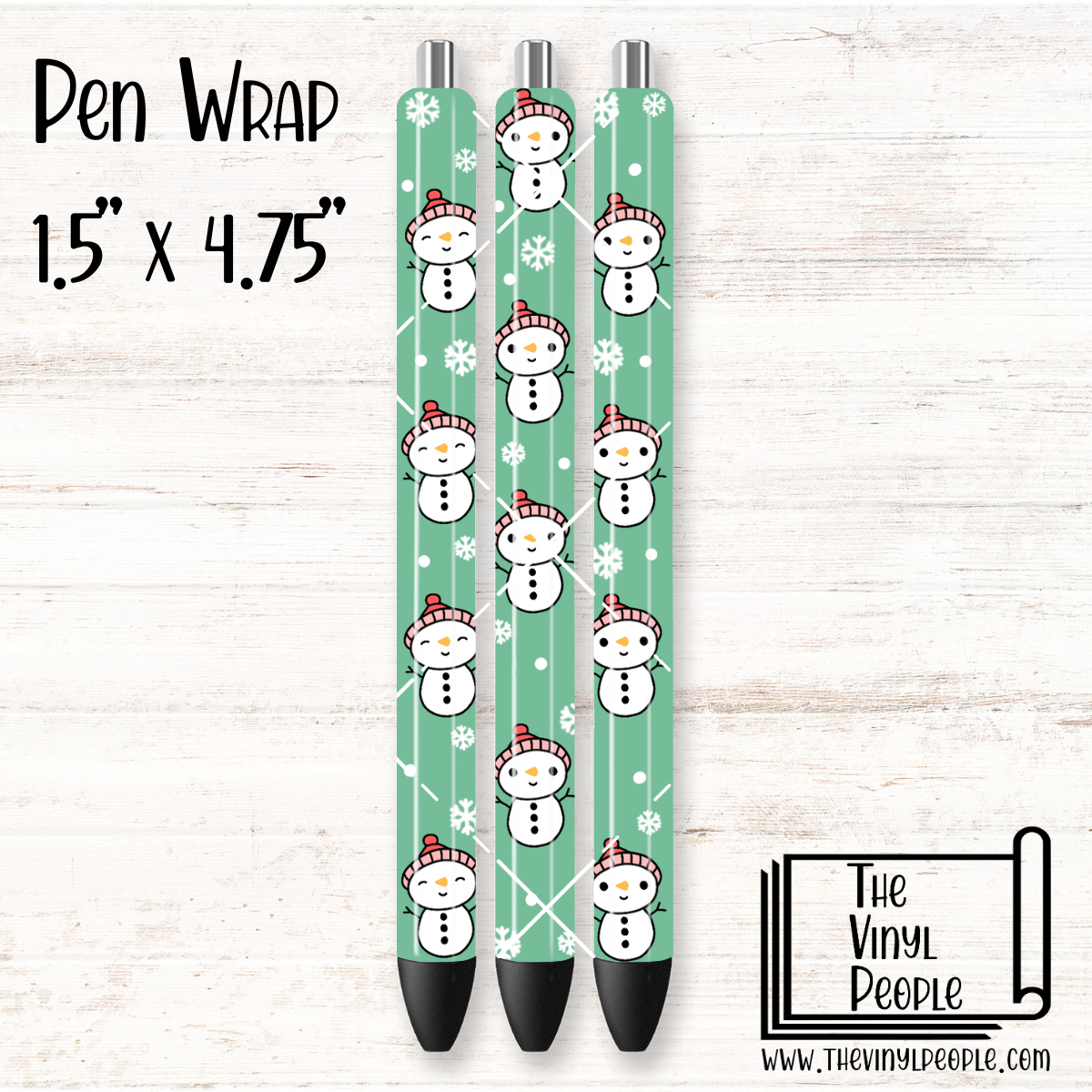 Cute Snowmen Pen Wrap