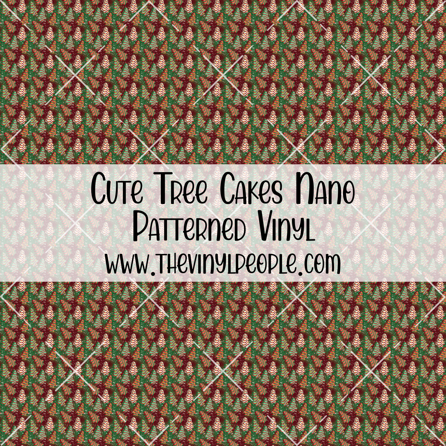 Cute Tree Cakes Patterned Vinyl