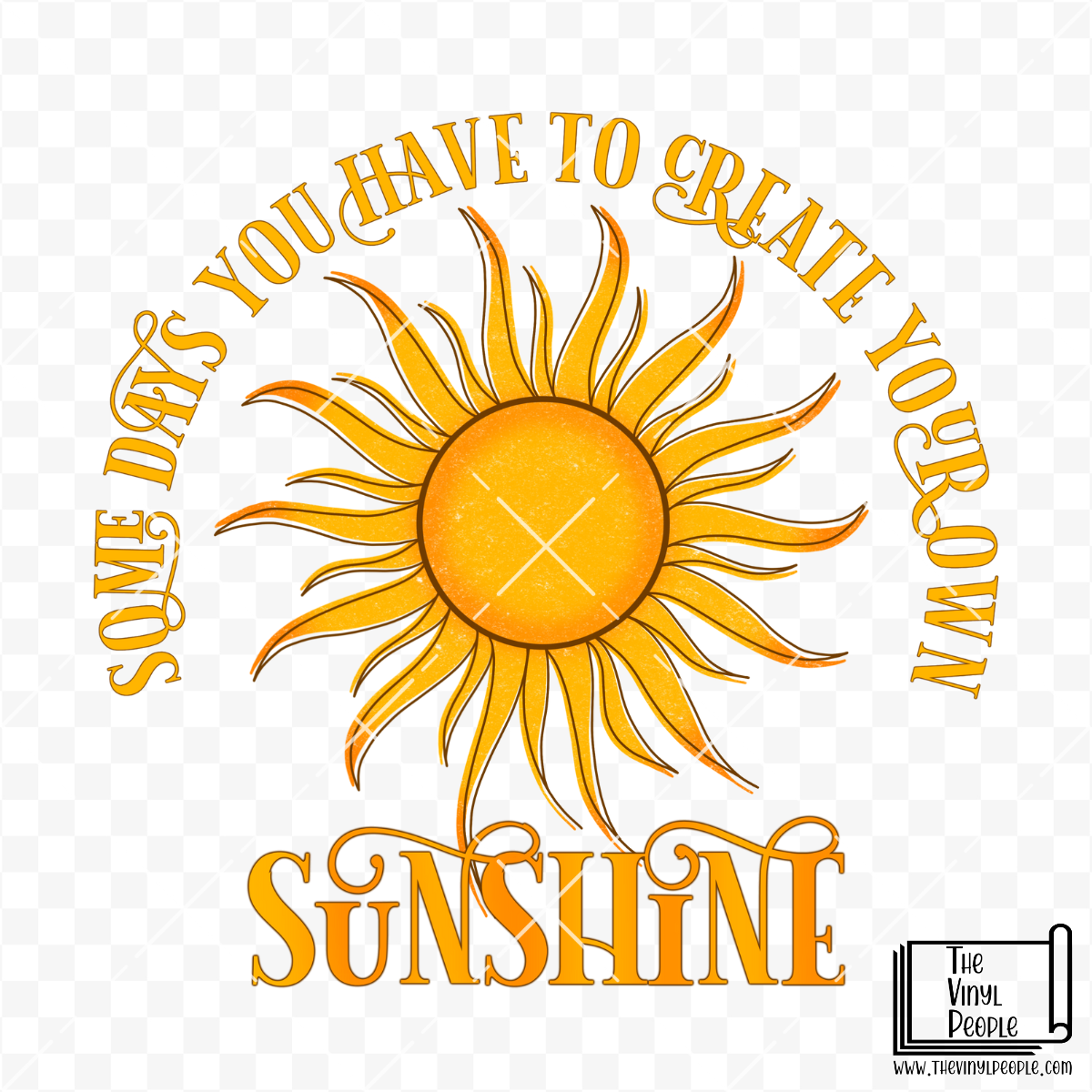 Create Your Sunshine Vinyl Decal