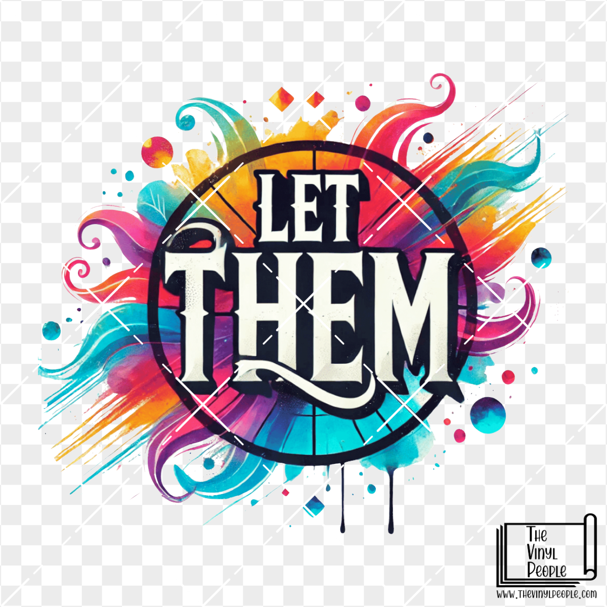 Let Them Rainbow Vinyl Decal