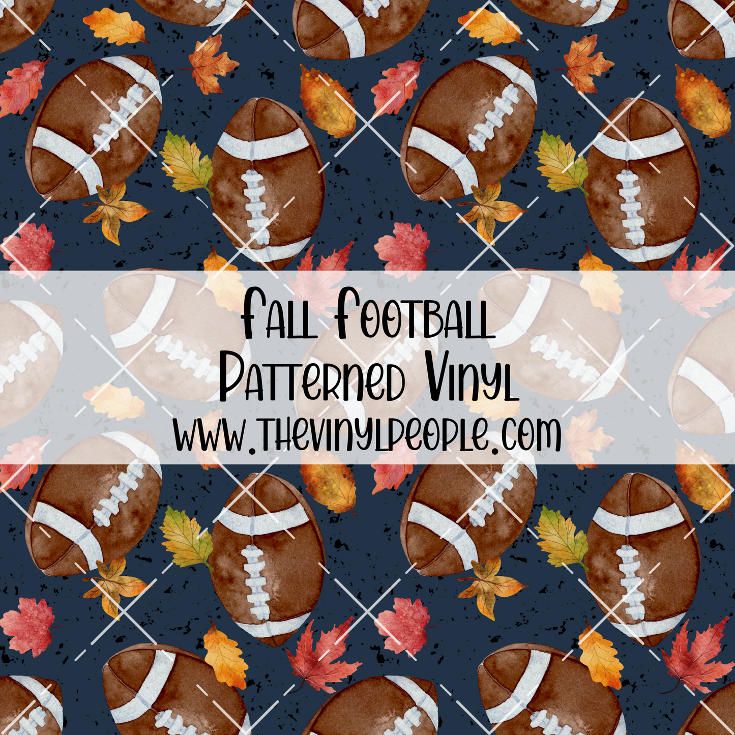 Fall Football Patterned Vinyl