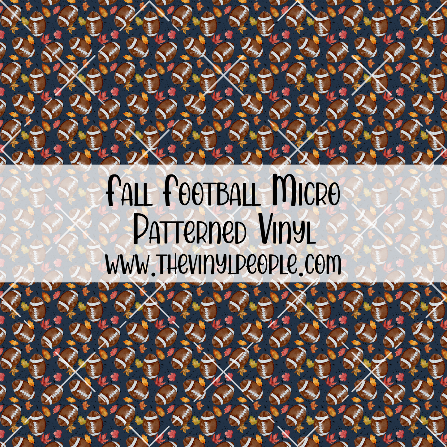 Fall Football Patterned Vinyl