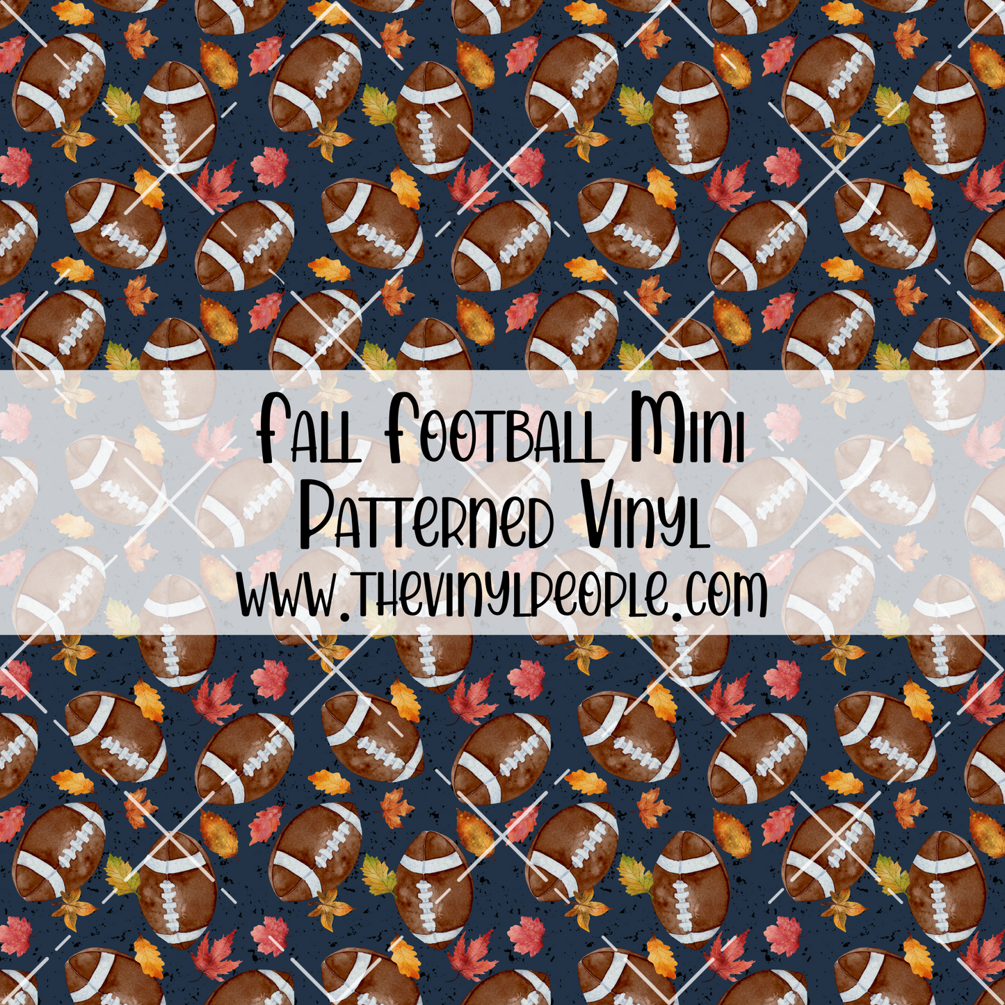 Fall Football Patterned Vinyl