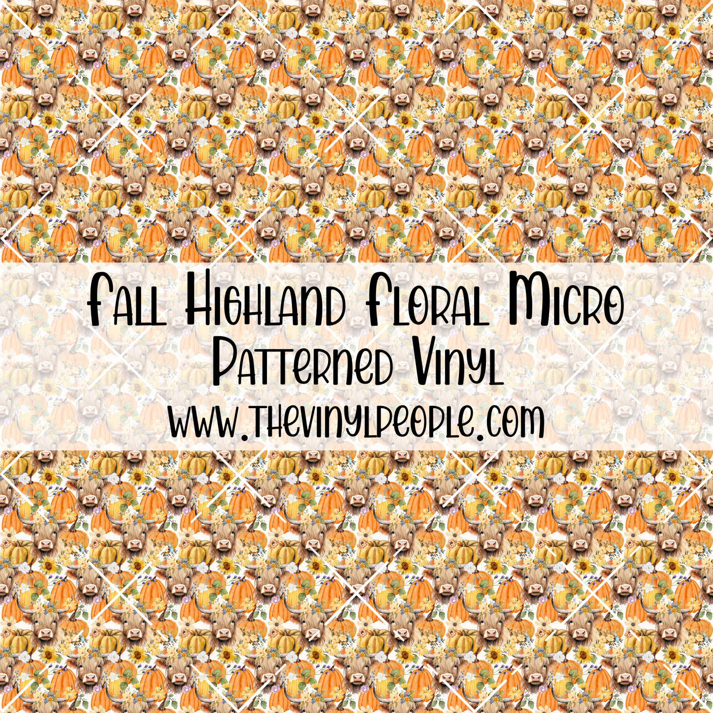 Fall Highland Floral Patterned Vinyl