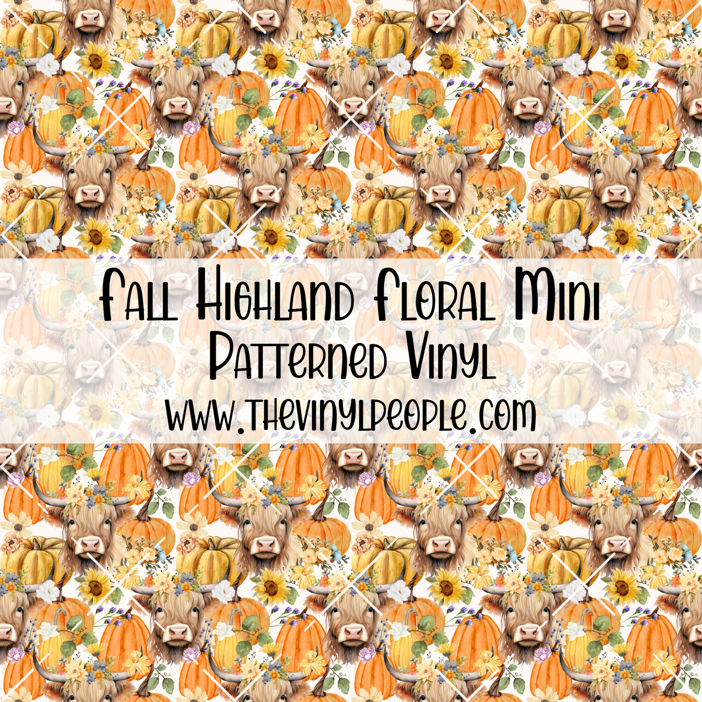 Fall Highland Floral Patterned Vinyl