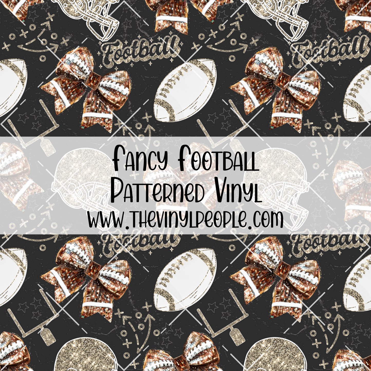 Fancy Football Patterned Vinyl