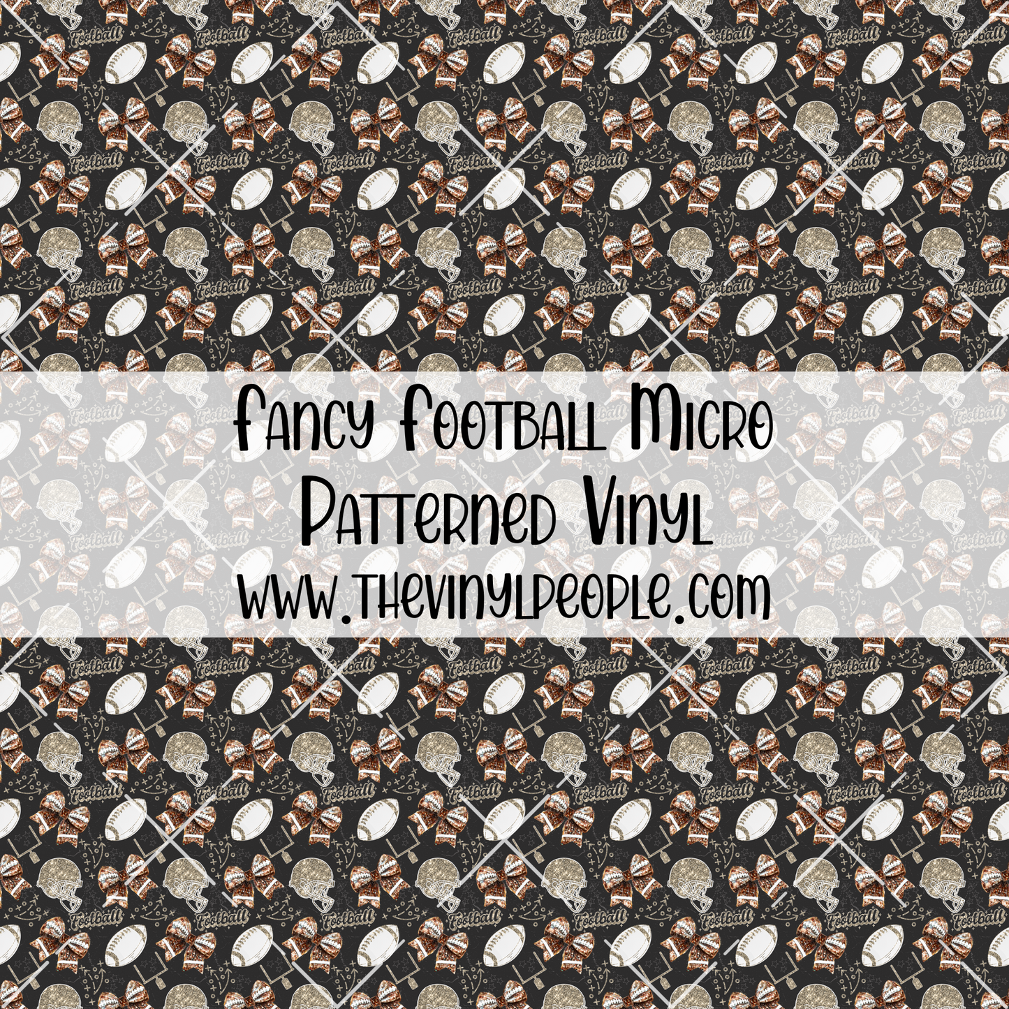 Fancy Football Patterned Vinyl
