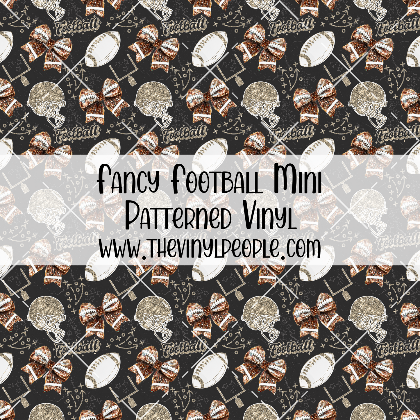 Fancy Football Patterned Vinyl