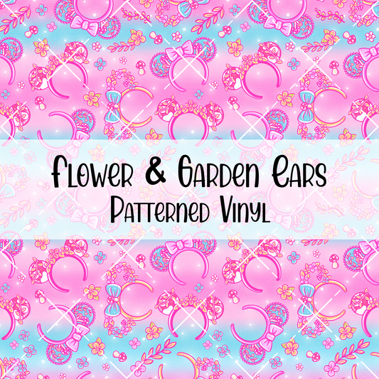 Flower & Garden Ears Patterned Vinyl
