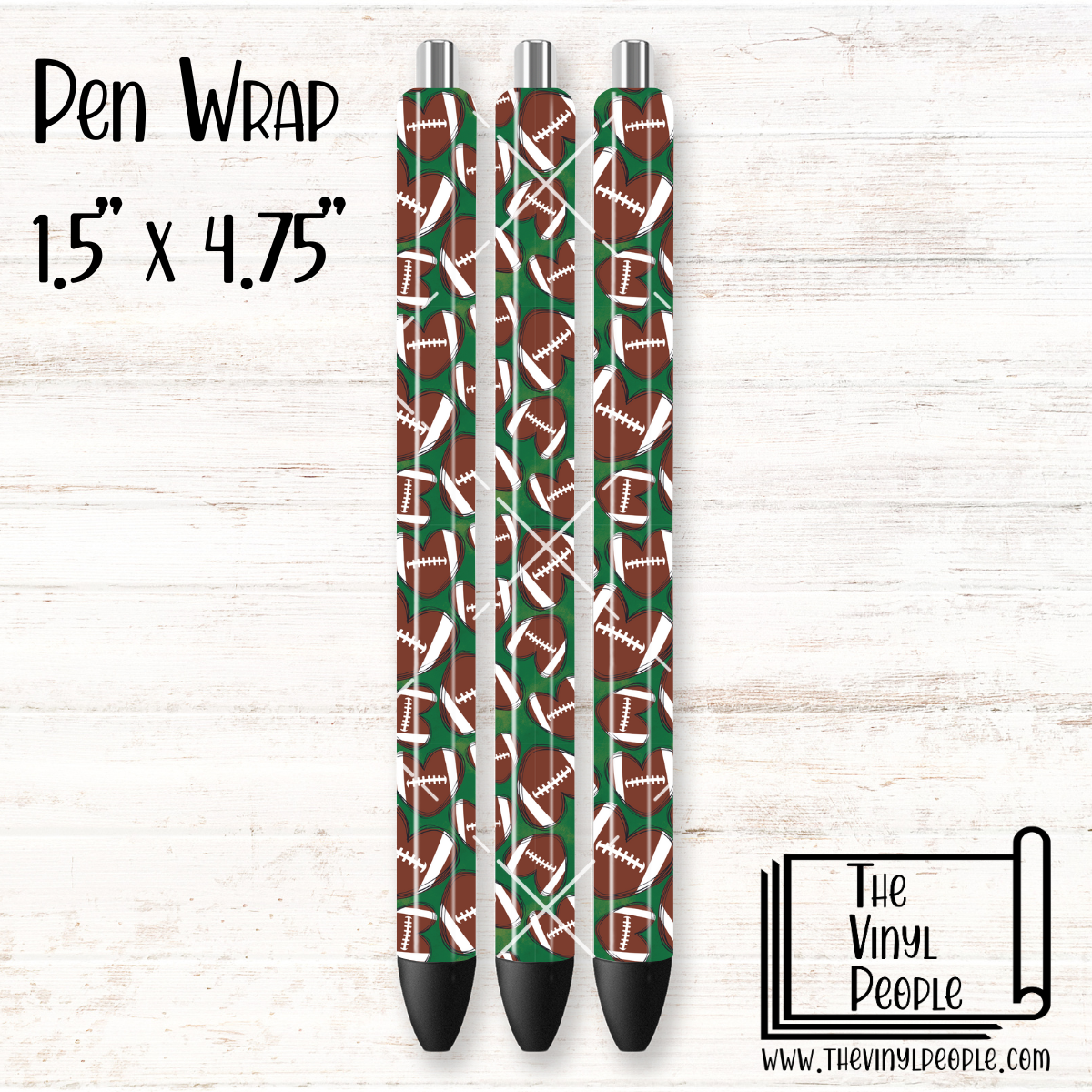 Football Hearts Pen Wrap