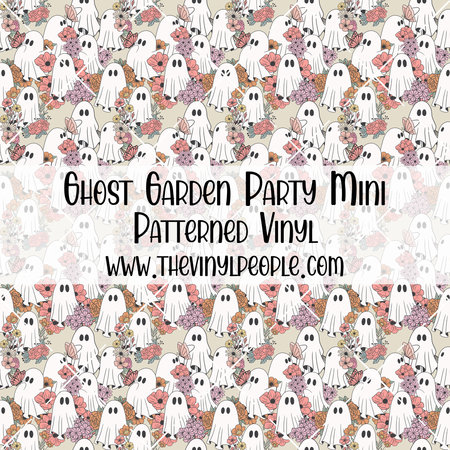 Ghost Garden Party Patterned Vinyl