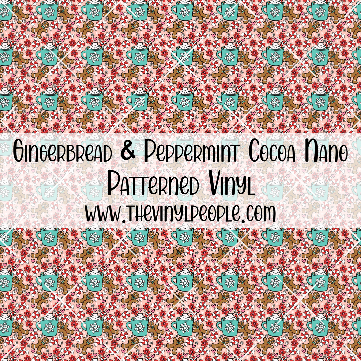 Gingerbread & Peppermint Cocoa Patterned Vinyl