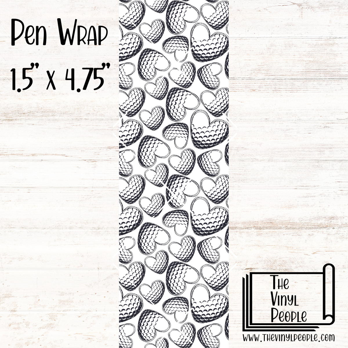 Golf Hearts Pen Wrap