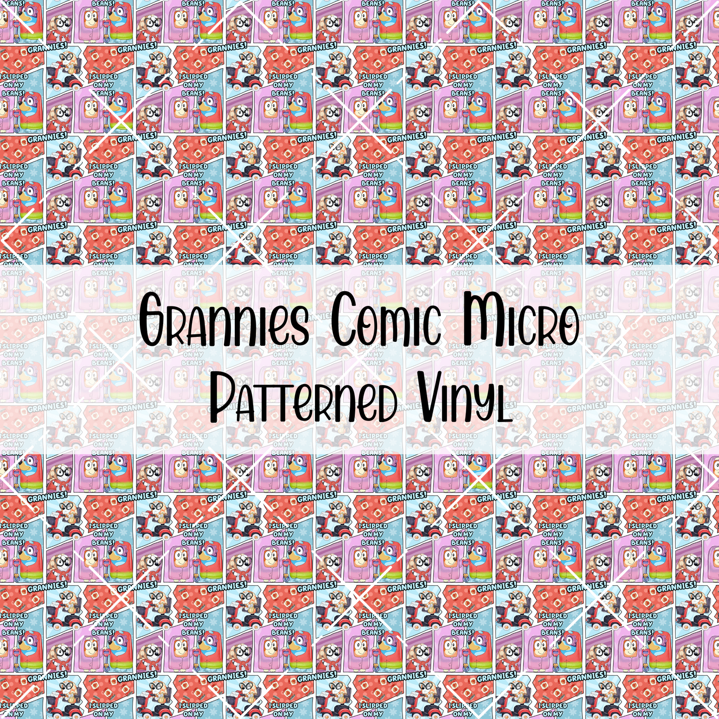 Grannies Comic Patterned Vinyl
