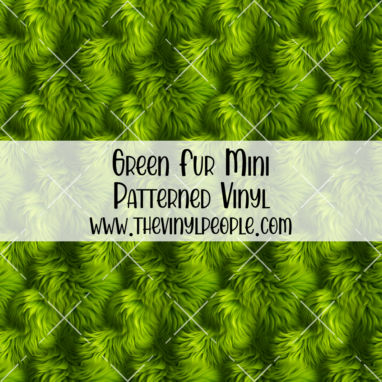 Green Fur Patterned Vinyl