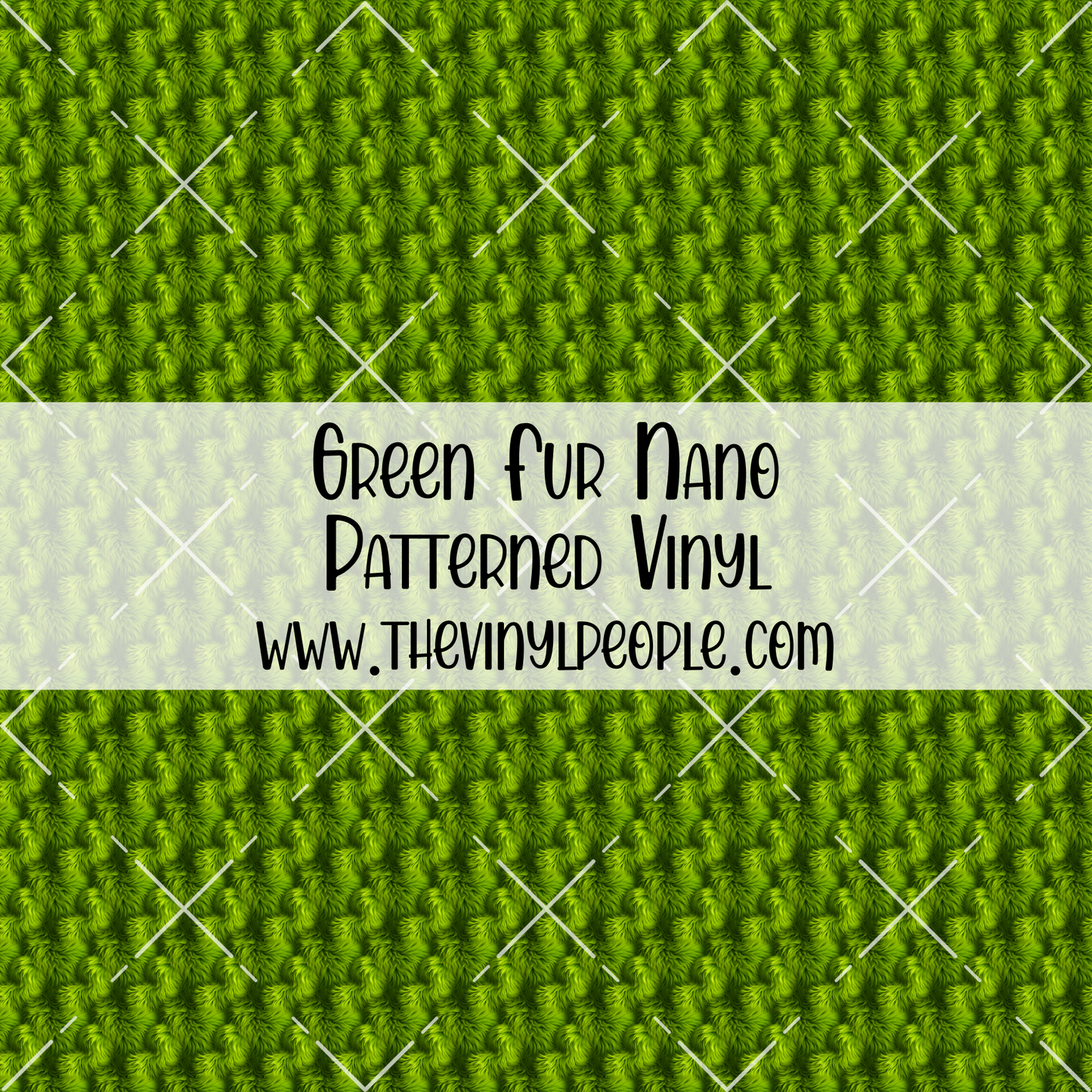 Green Fur Patterned Vinyl