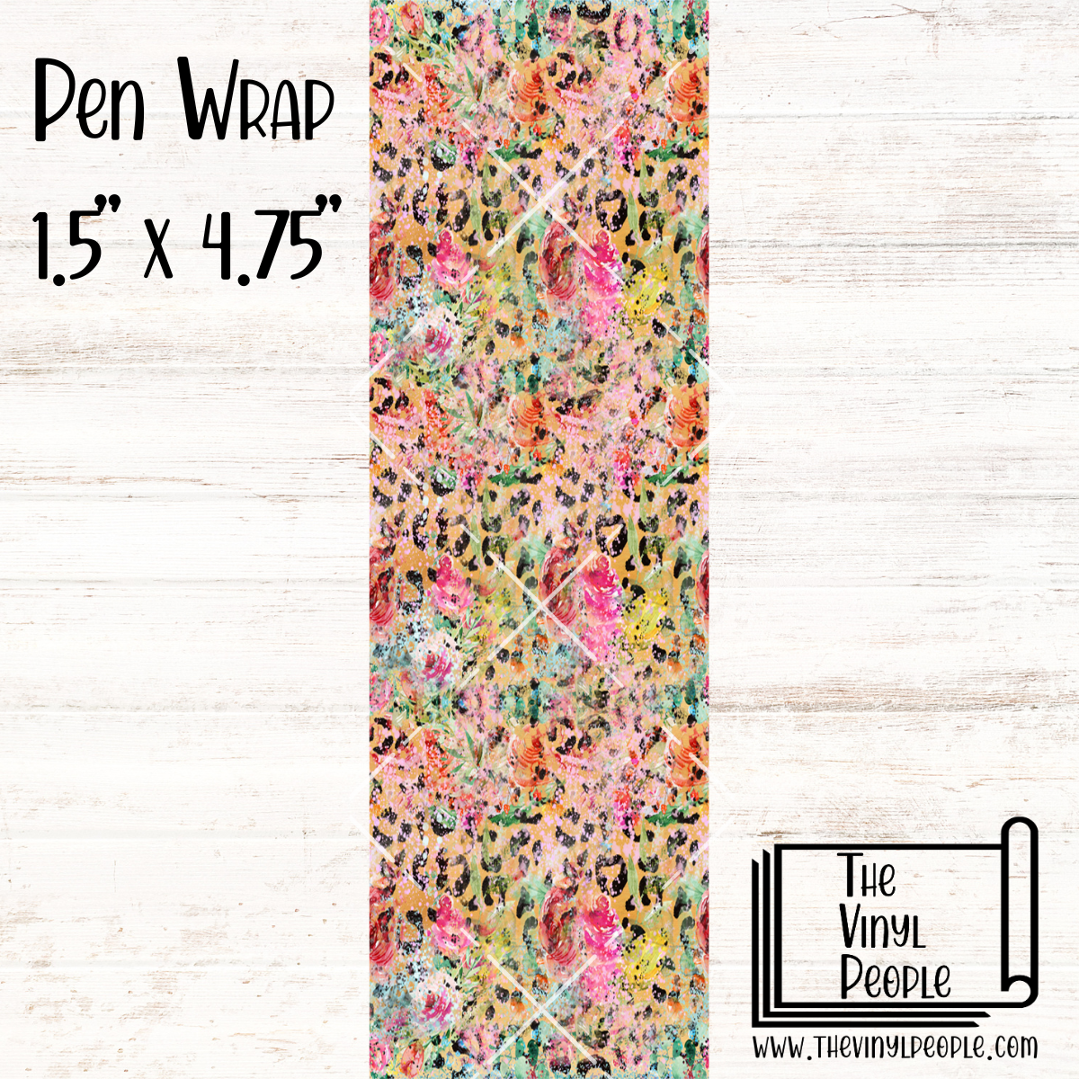Grunge Leopard Pen Wrap