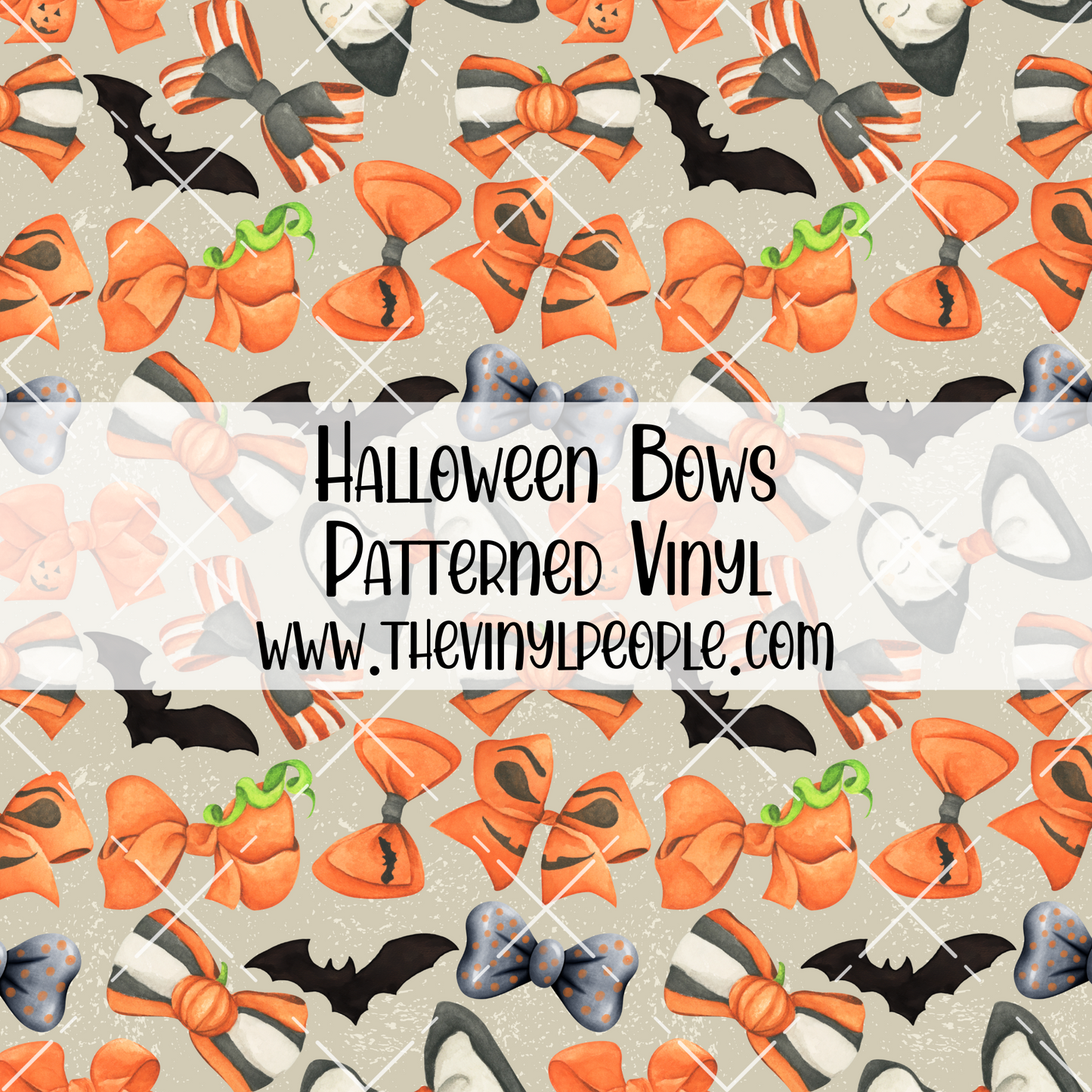Halloween Bows Patterned Vinyl