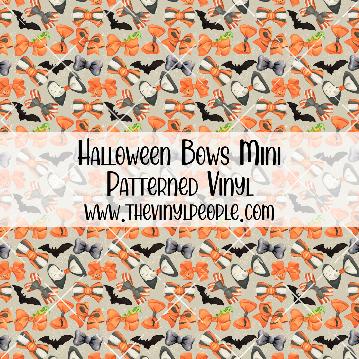 Halloween Bows Patterned Vinyl