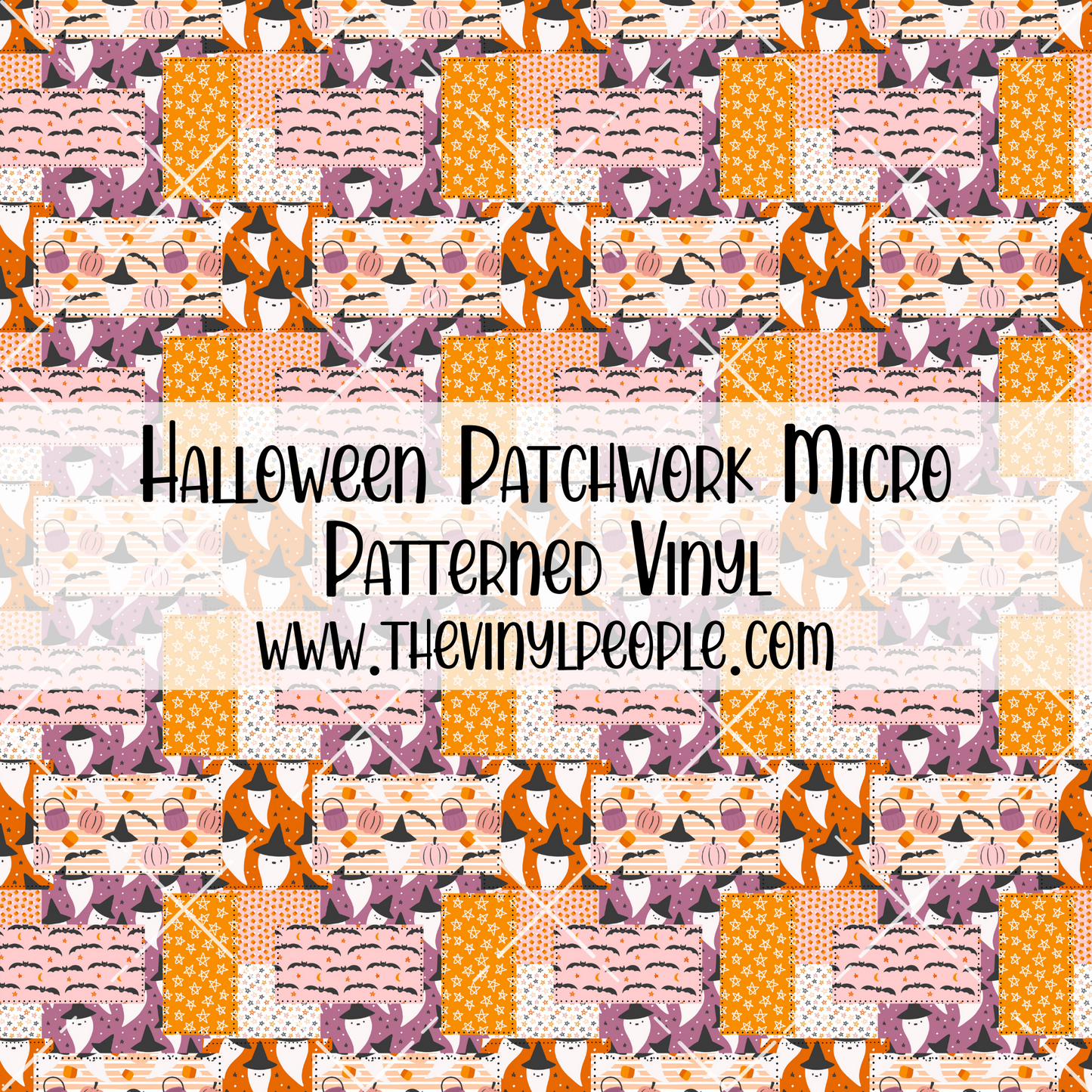 Halloween Patchwork Patterned Vinyl