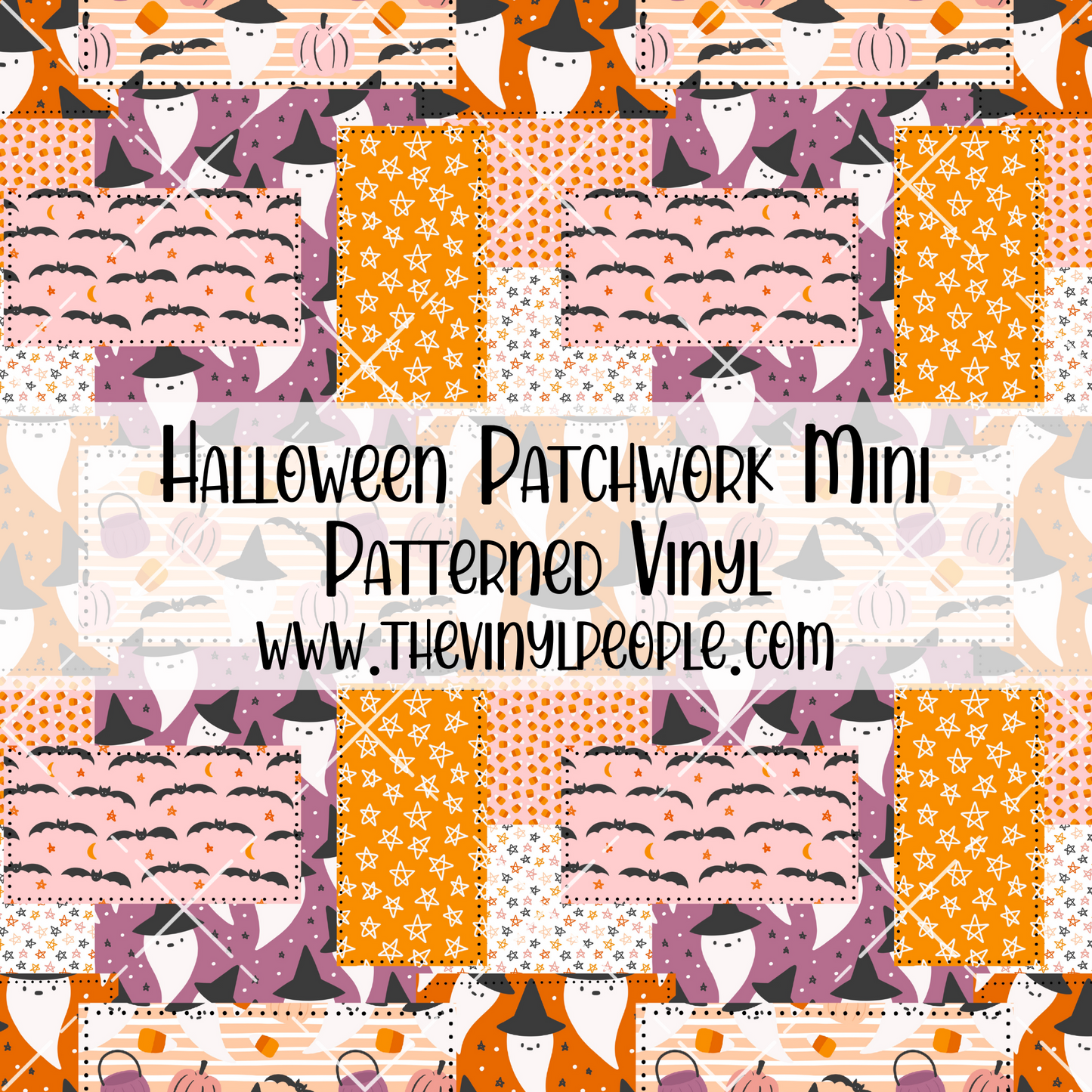 Halloween Patchwork Patterned Vinyl