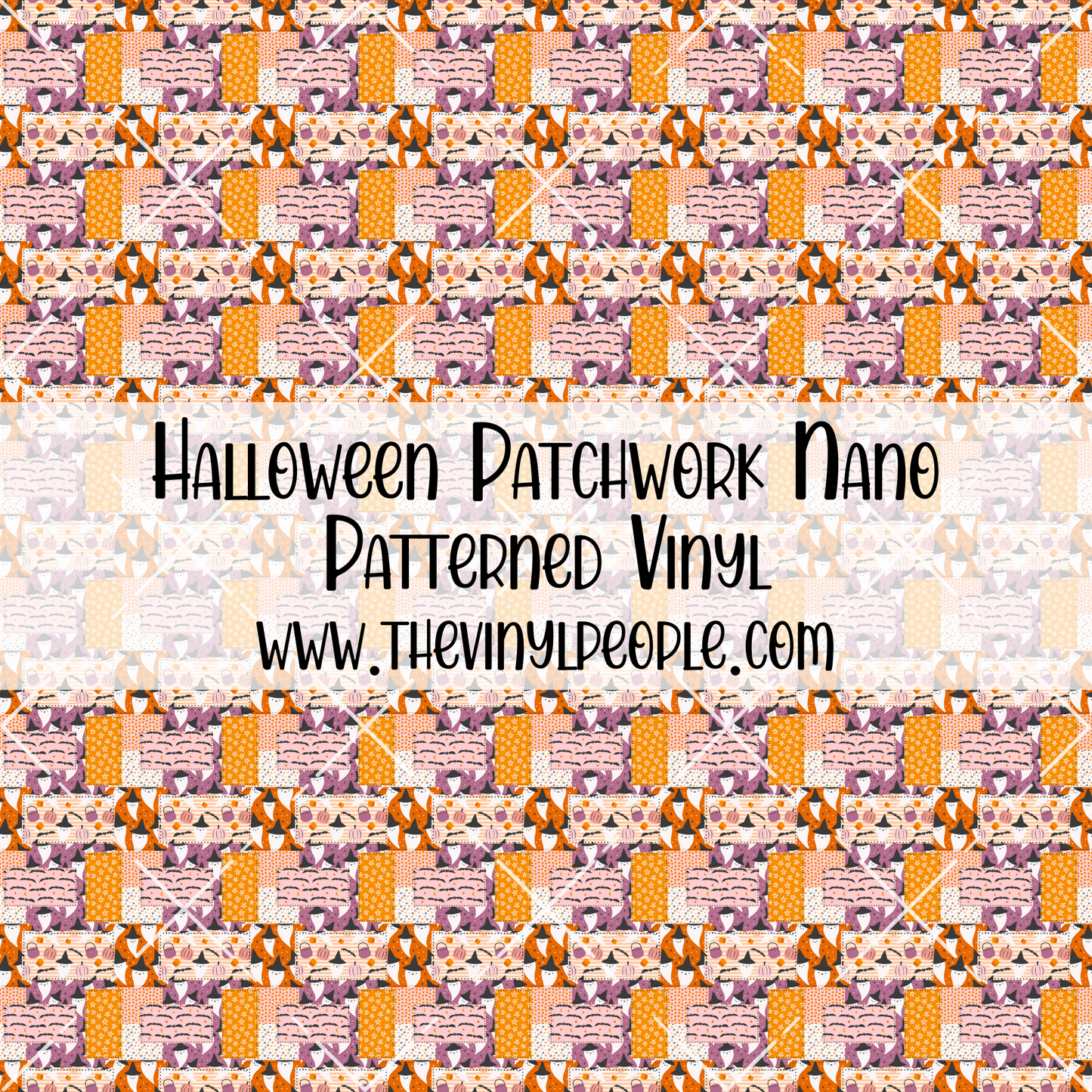 Halloween Patchwork Patterned Vinyl