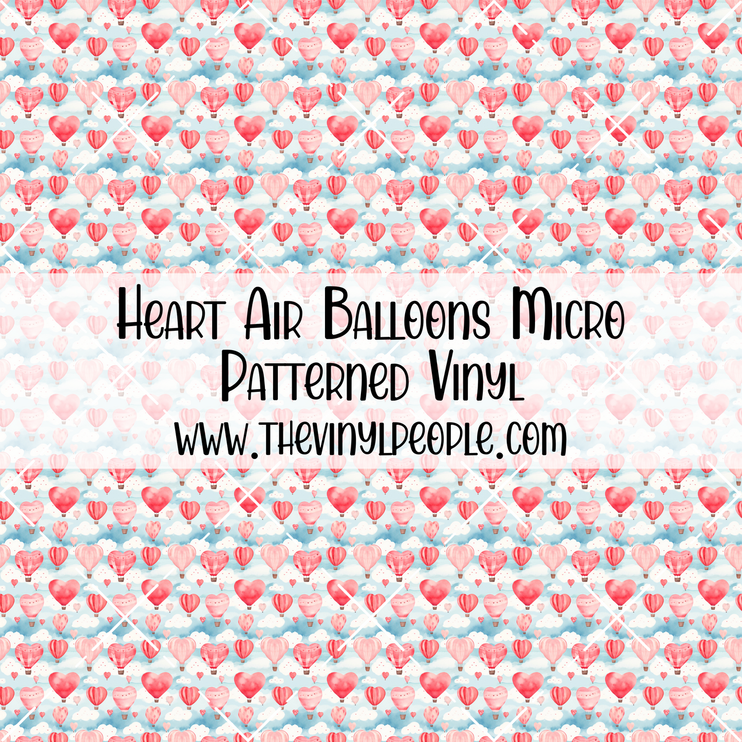 Heart Air Balloons Patterned Vinyl