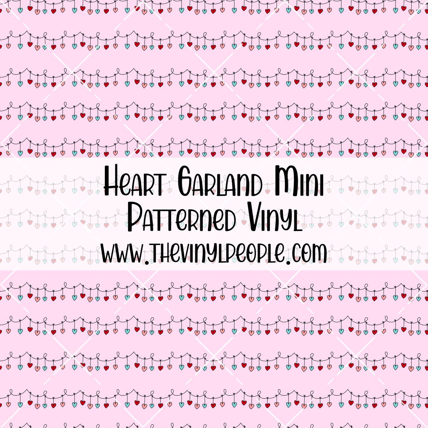 Heart Garland Patterned Vinyl