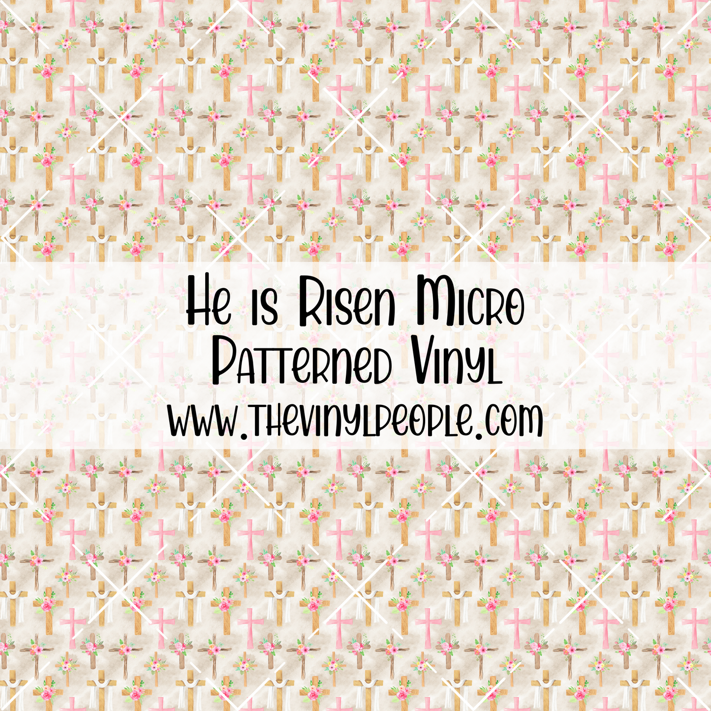 He is Risen Patterned Vinyl