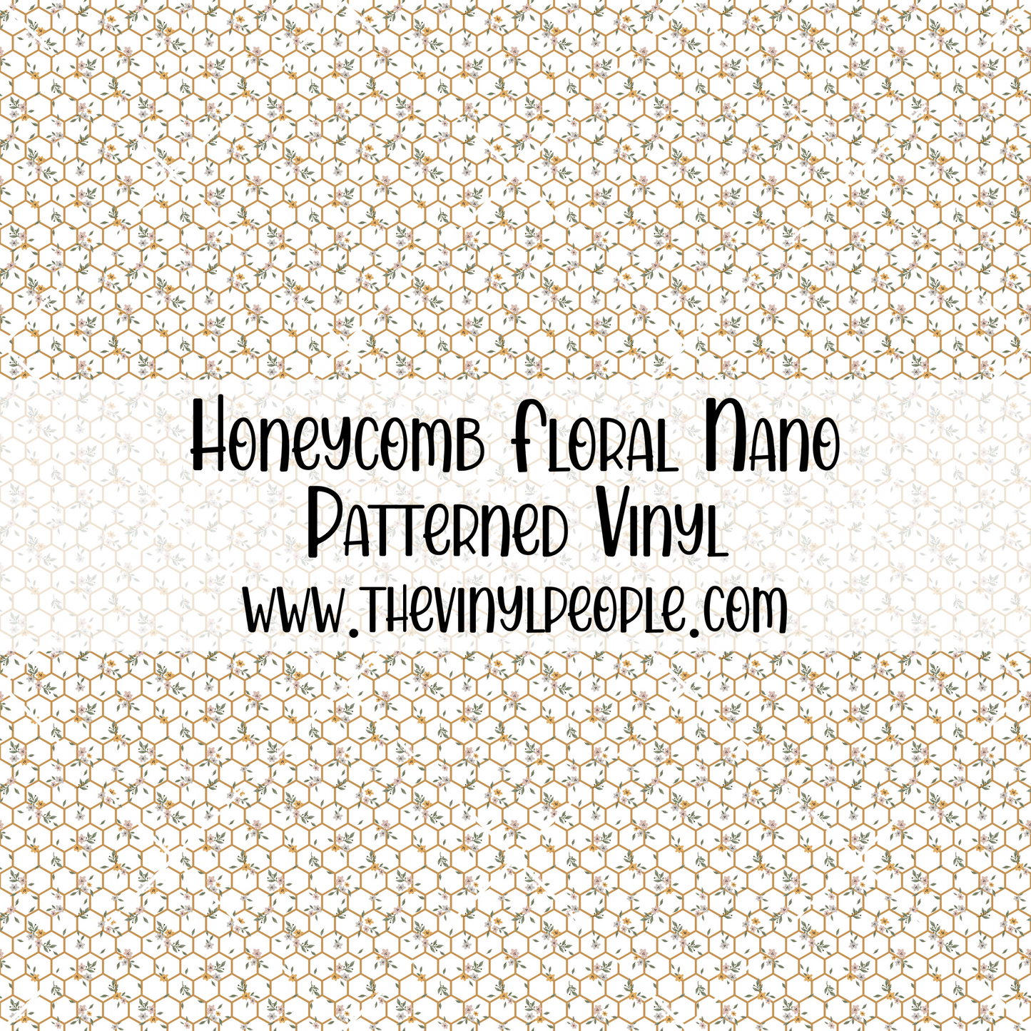 Honeycomb Floral Patterned Vinyl